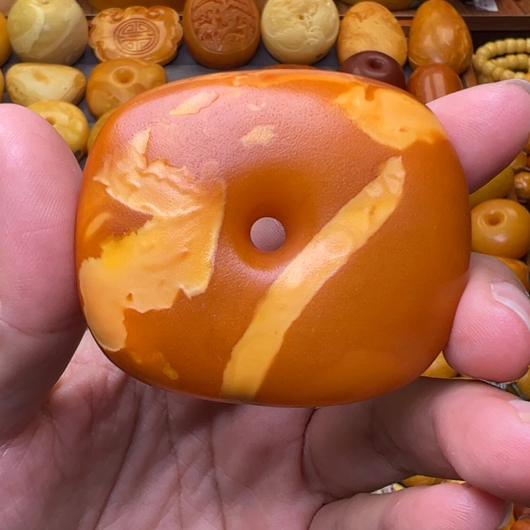 蜜蜡未镶嵌珠宝奇石藏扣