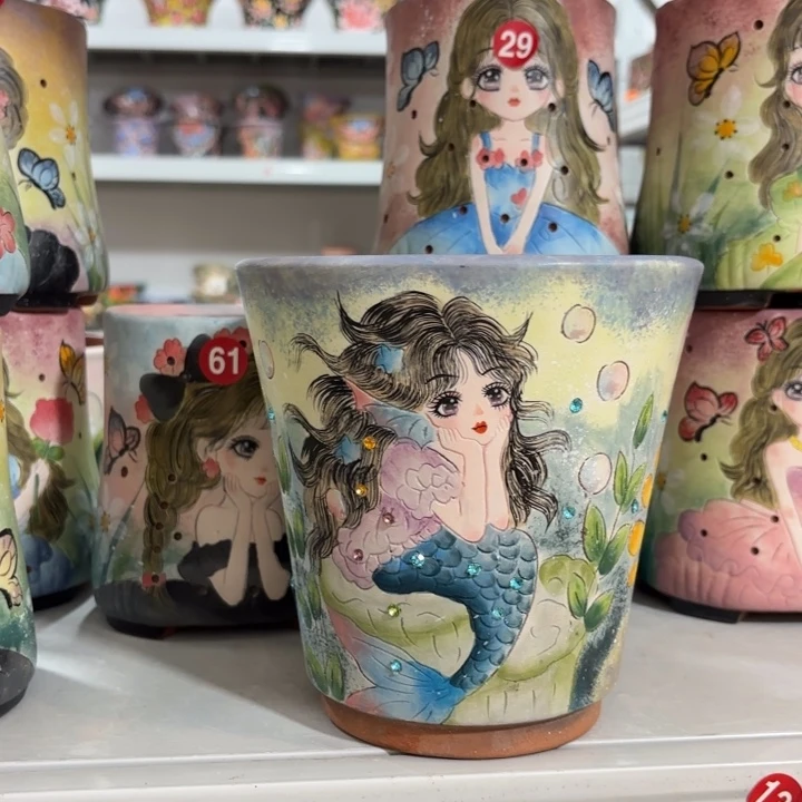 景德镇手绘花盆陶瓷14/16