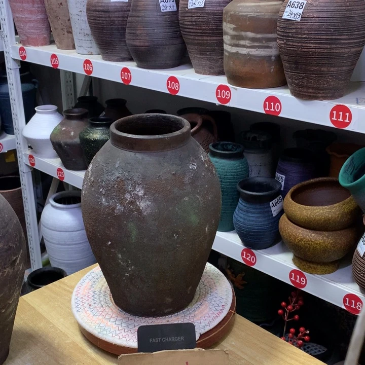 【闪购商品】红陶粗糙盆默认打孔高28口11