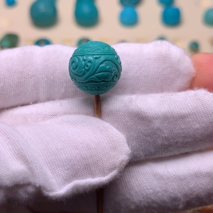 绿松石未镶嵌唐草13.7