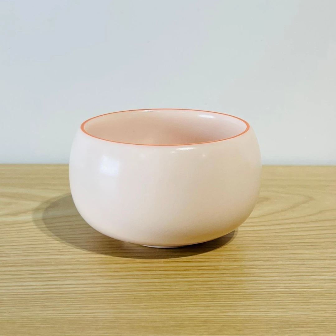 闻兮茶器粉汝窑罗汉杯禅定杯高档陶瓷茶杯主人杯