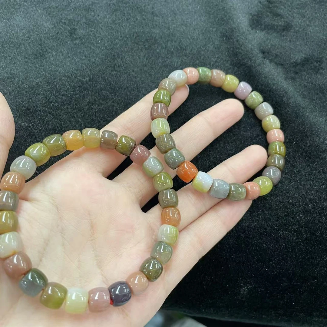 【玉经纶】32162/HQ52-盐源玛瑙手串-多样性发其一8mm