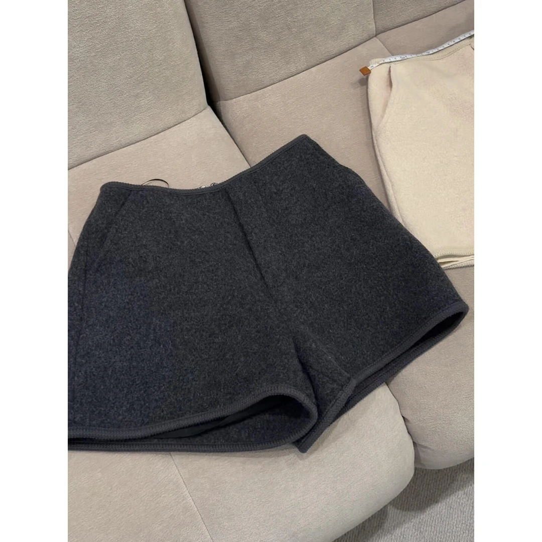 墙裂推荐！黑灰短裤女秋冬季休闲裤高腰显瘦百搭气质好看阔腿靴裤