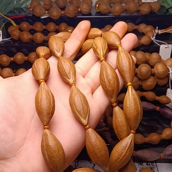 橄榄核手串/手链橄榄核三花铁核柳叶脖挂1.6