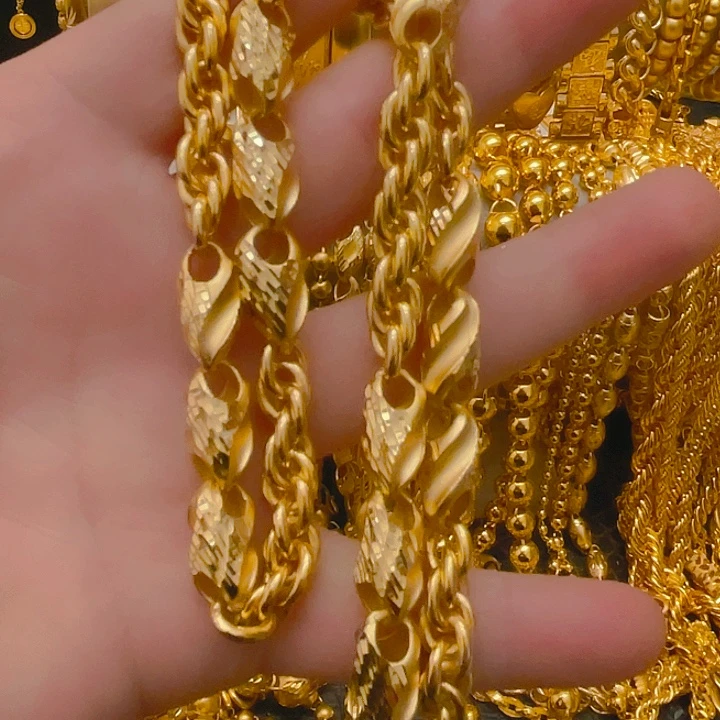 合金合金麻花加瓜子项链一条