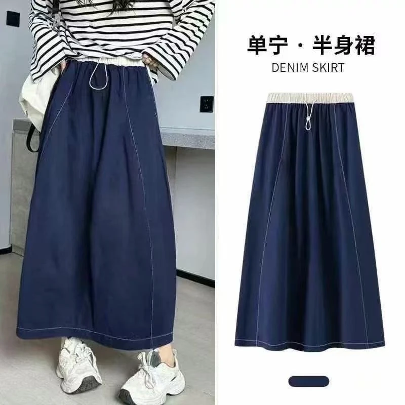 夏季仿牛仔半身裙