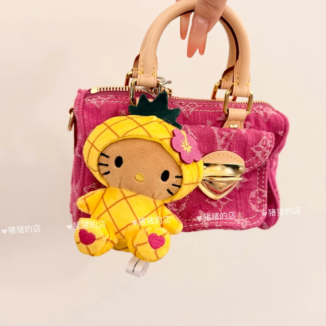 【日本限定】正品global work联名三丽鸥菠萝kitty挂件