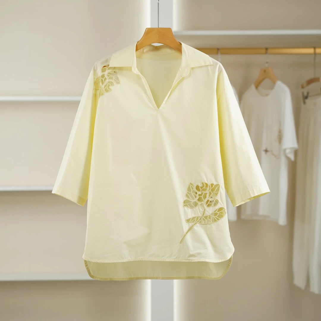麦迪尚品【崔】50512239 纯色简约宽松衬衫夏季女装商场同款