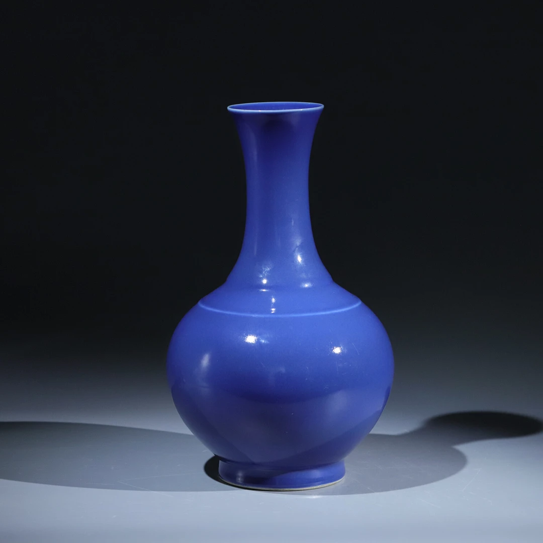 M25LD008936 - （官）清光绪霁蓝釉赏瓶