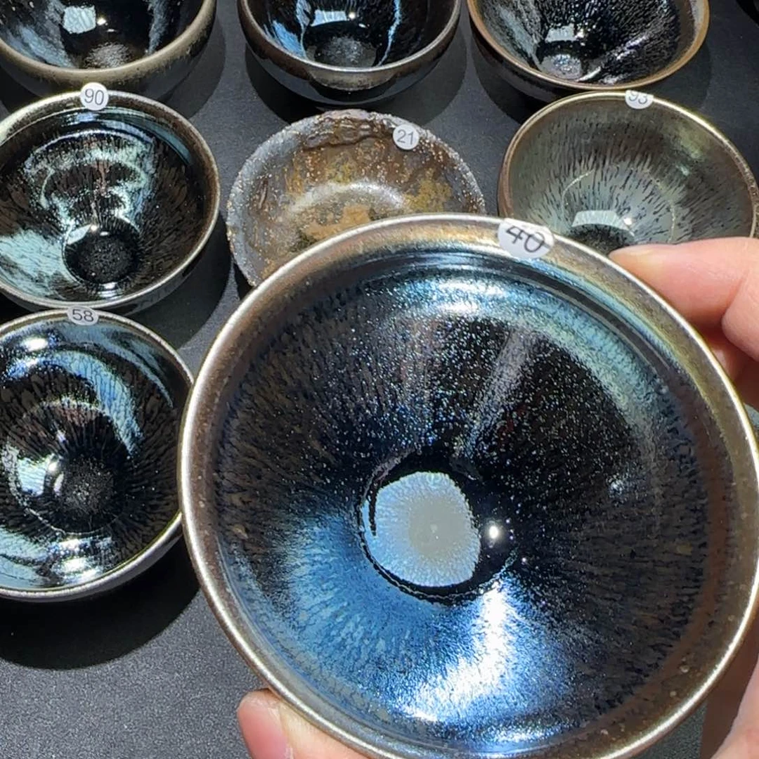 茶盏精品柴烧放漏放漏40