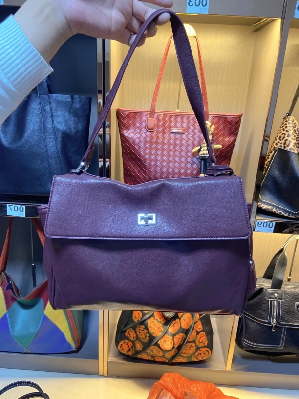 新款时尚简约洋气腋下托特女包3906