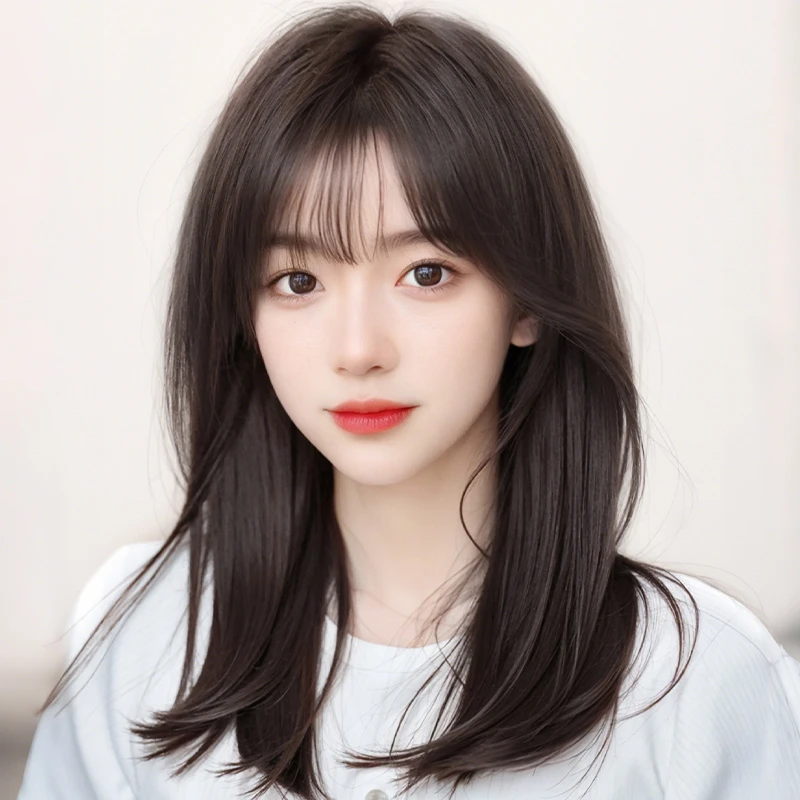 君知否夏季假发女遮白发全真发轻薄透气假发全头套