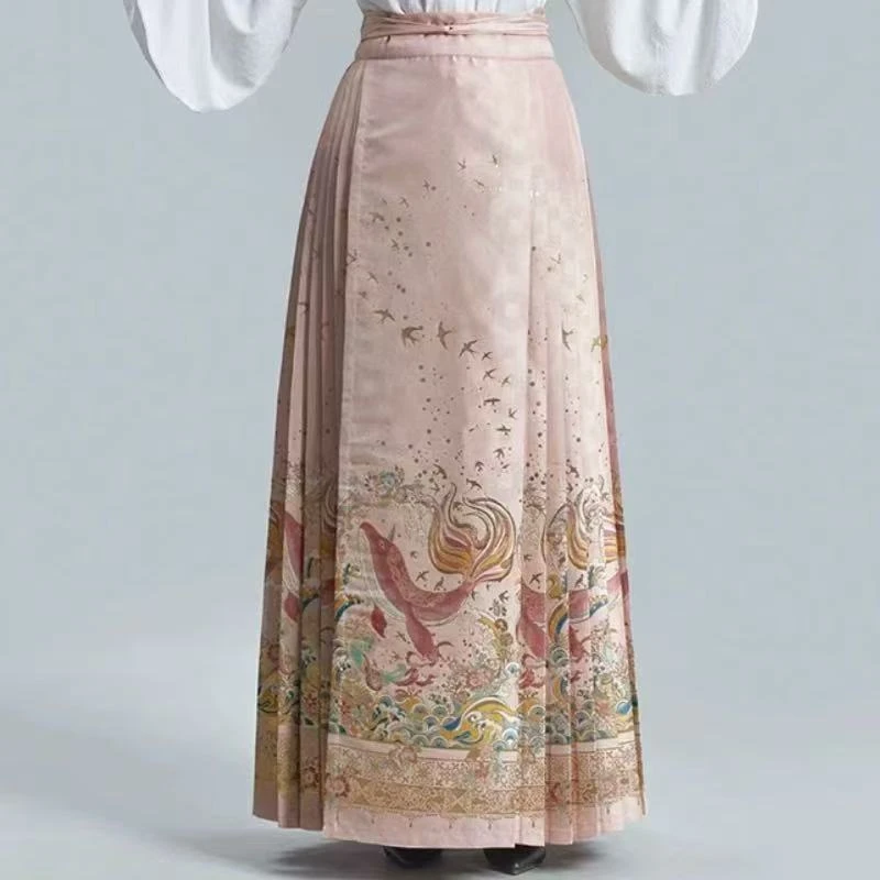 大鱼海棠马面裙儿童汉服古装女宝新中式马面裙