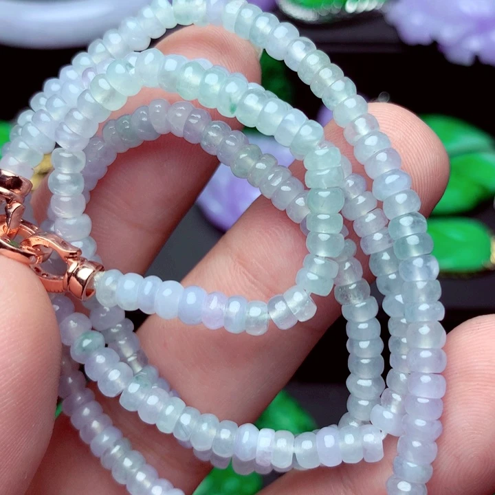 翡翠未镶嵌毛衣链