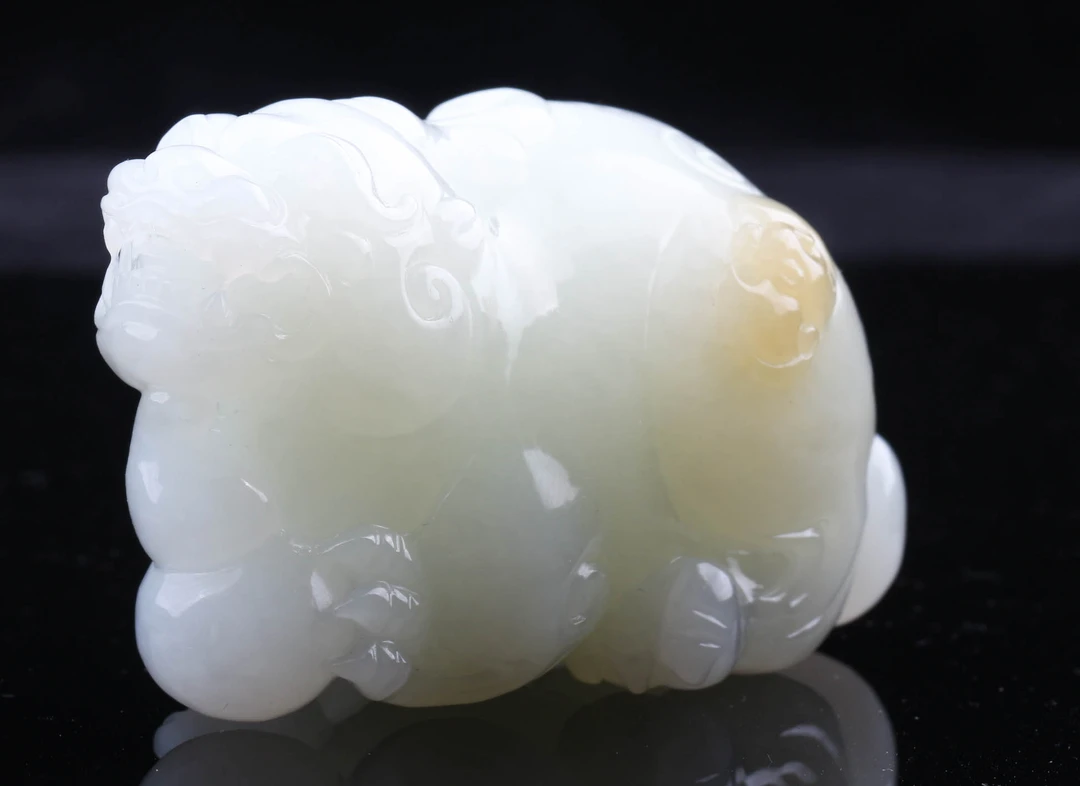 (小如臻选)羊脂级和田白玉貔貅