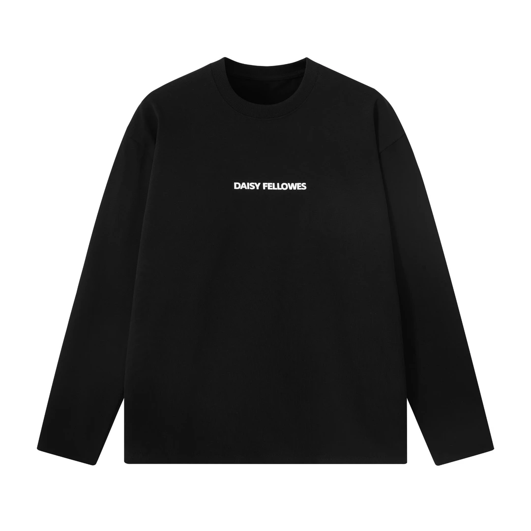 【黛西法罗】运动户外休闲简约百搭宽松长袖T恤男女同款