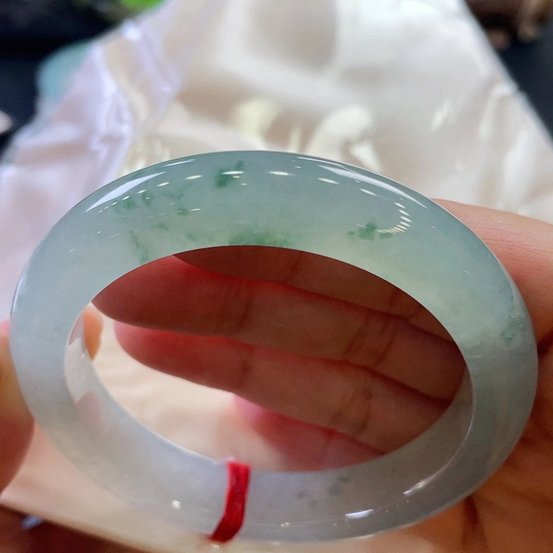 未镶嵌手镯翡翠41号正圈