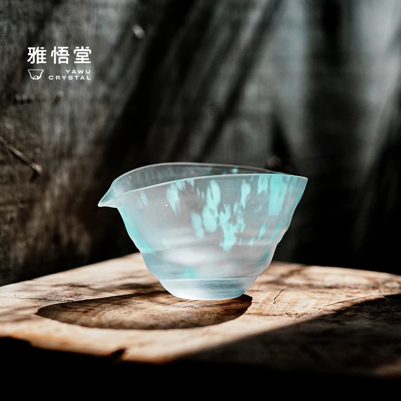 雅悟堂云合琉璃水晶茶海高档公道杯手工大容量家用耐热创意分茶器