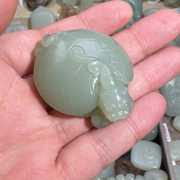 和田玉吊坠(不含链)未镶嵌