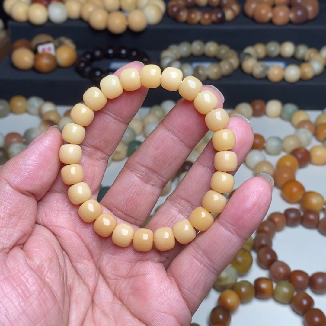 菩提根/象牙果手串8mm老型风化色