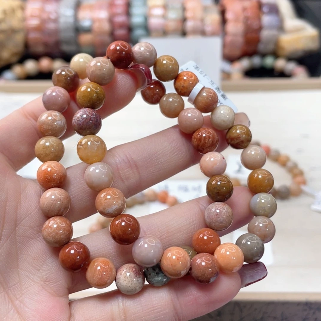 硅化珊瑚（珊瑚玉）手链未镶嵌?****m551