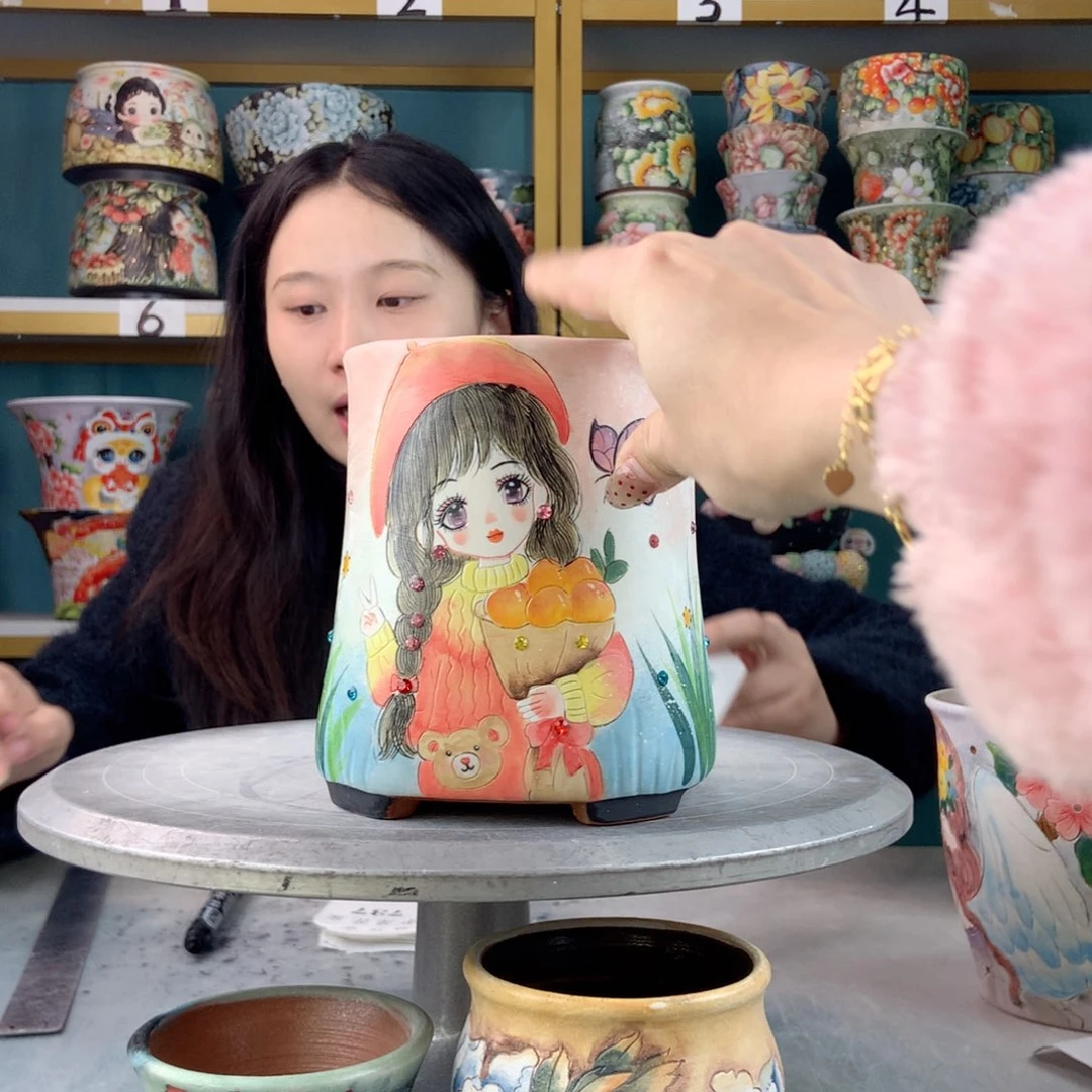 罐景德镇手工瑕疵736