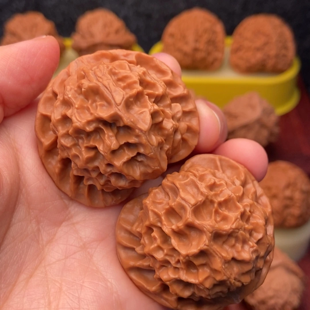 把件文玩核桃吃****肉43老树蜡皮 龙鳞宝象花
