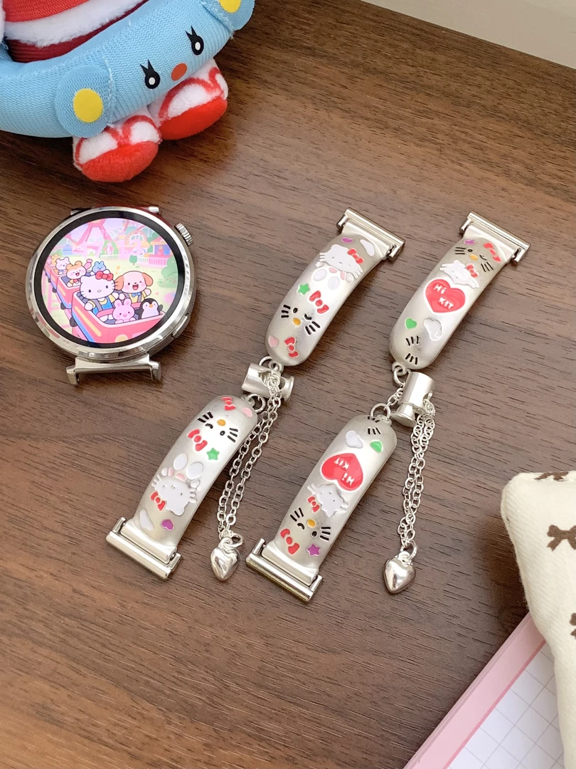 插画KT星光手镯表带适用华为GT5GT4高级女可爱小香风WATCH5watch4