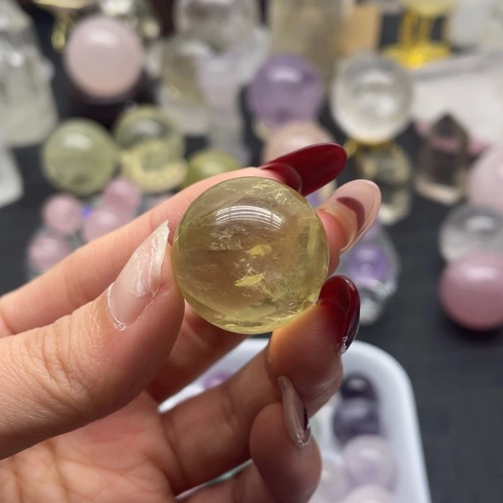 水晶22未镶嵌火**-黄水球
