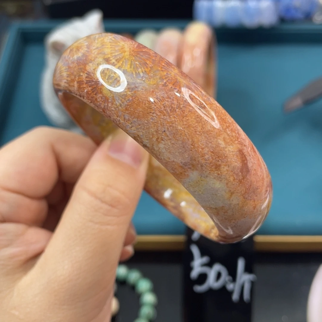 未镶嵌手镯硅化玉