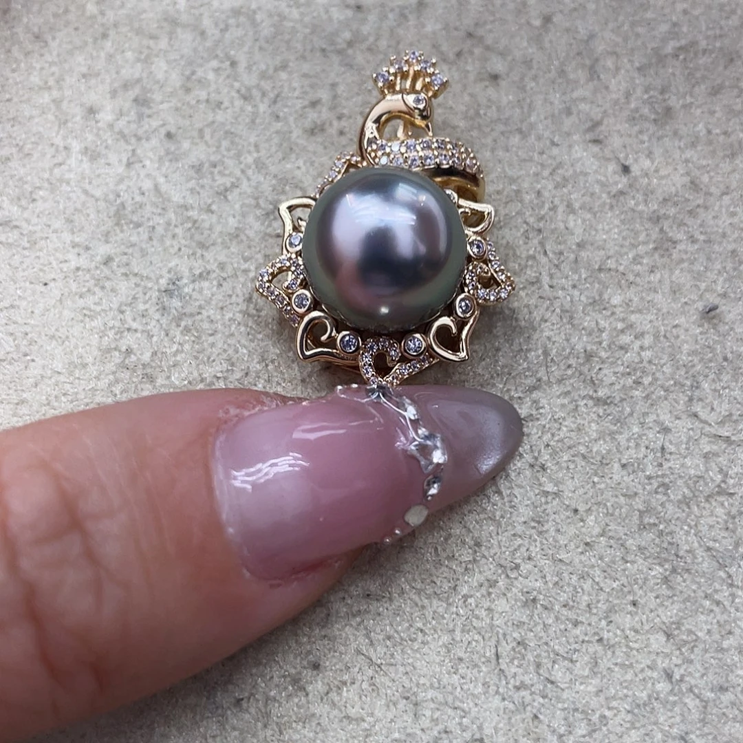 颈饰海水珍珠银S925镶嵌