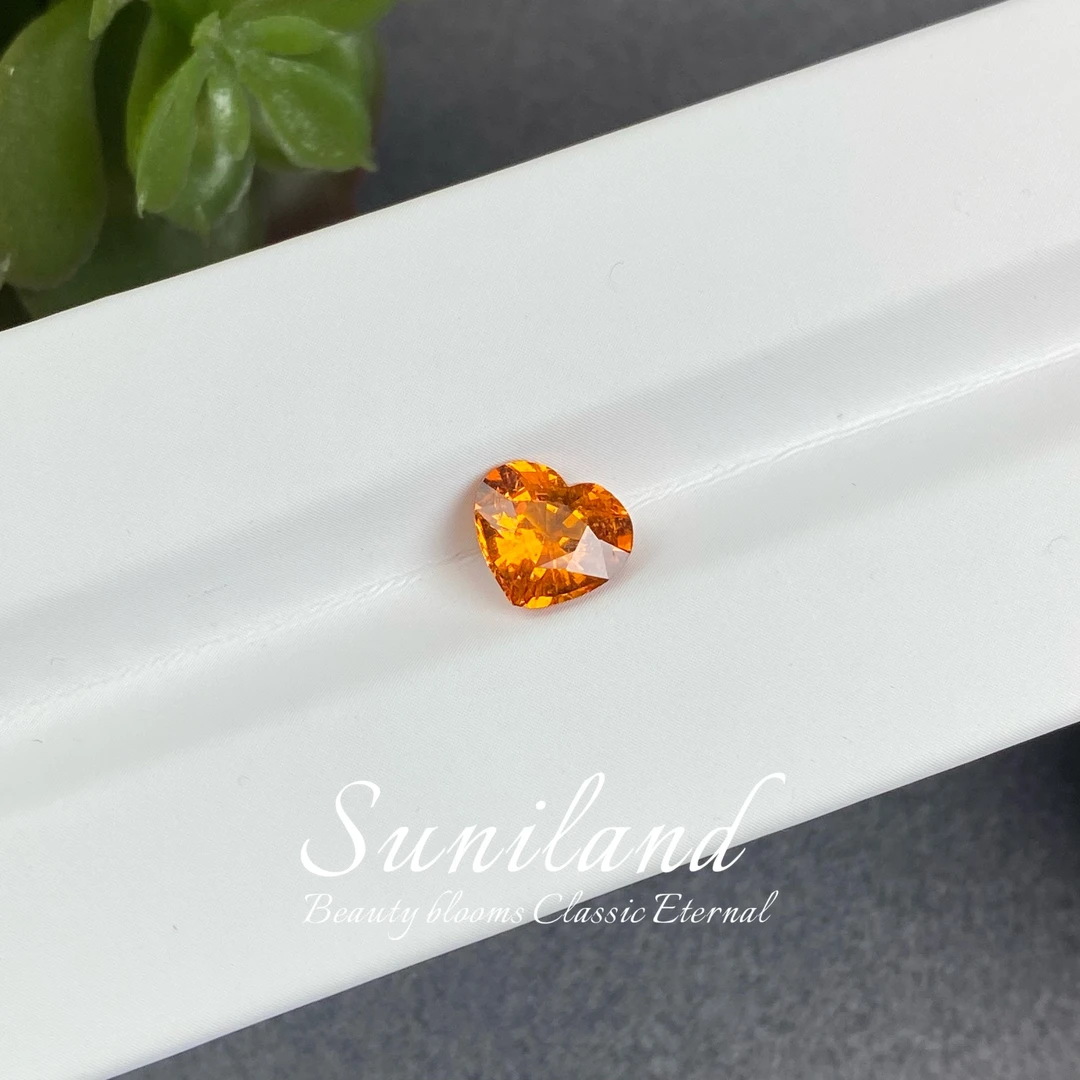 i32-FY-2.09ct-爱心形芬达石（石榴石）/GRC证书2412180106