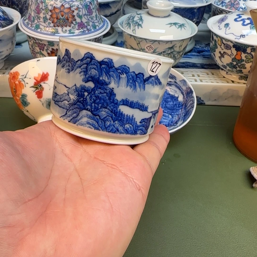 彦祖纯手工手绘茶具127