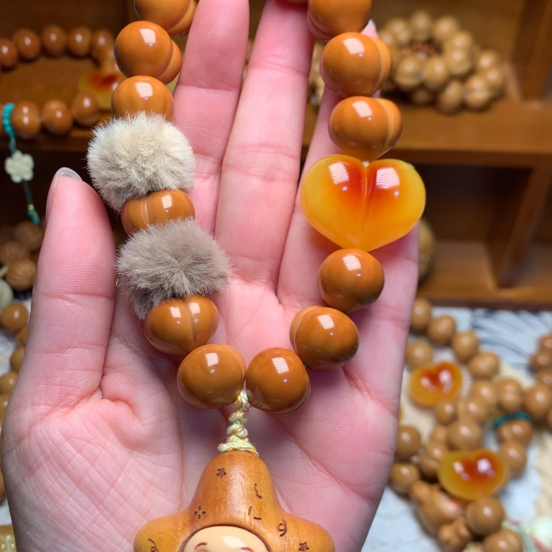 吊坠猴头核桃15玻璃底定制