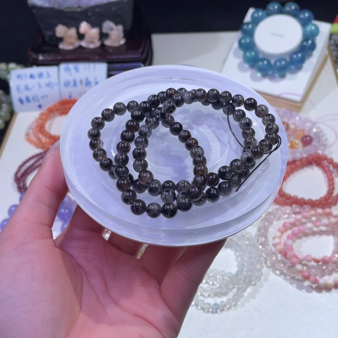 未镶嵌手链水晶黑武士闪灵钻6+