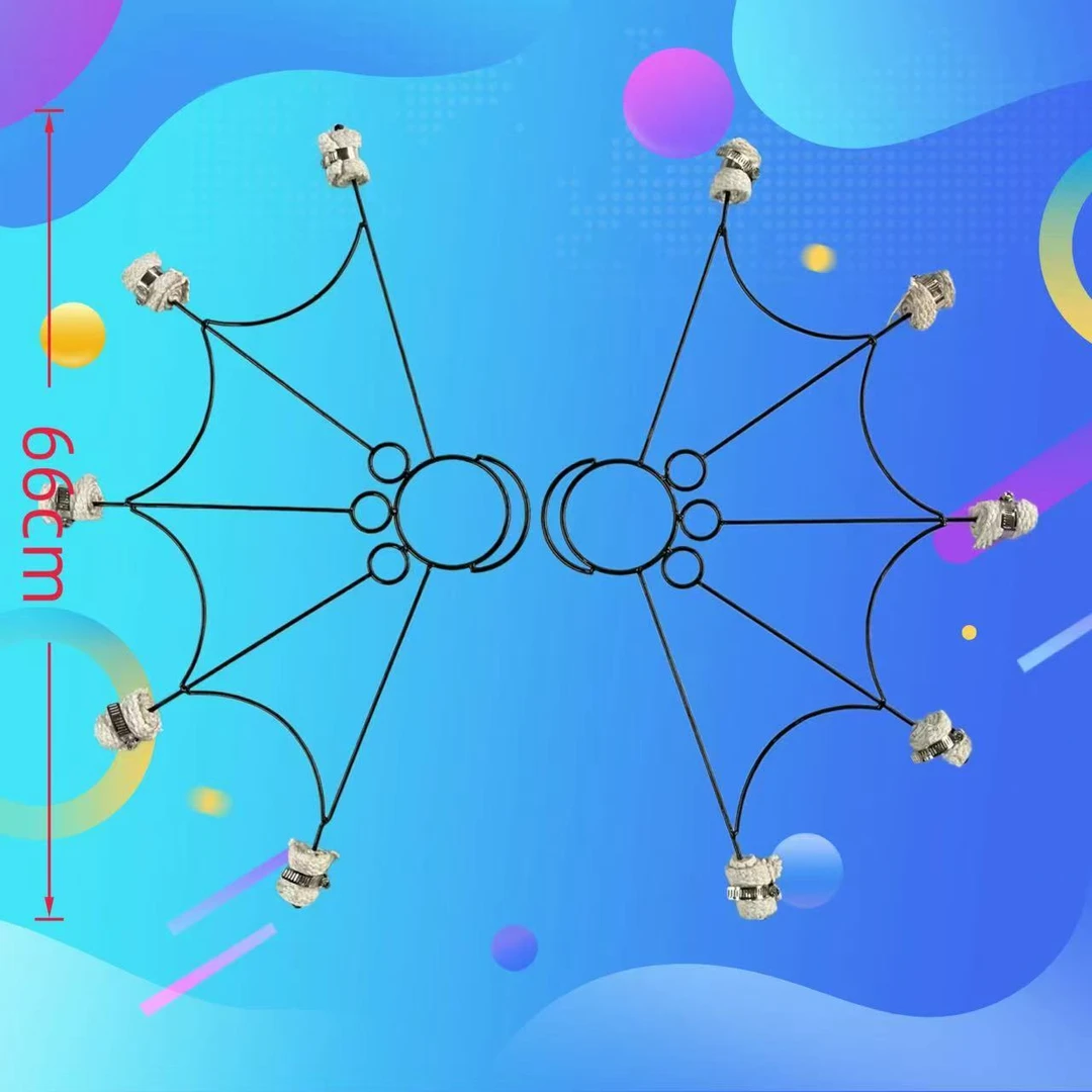 杂技火扇火舞道具火滚轮演出特技表演道具火焰艺术带耐火棉