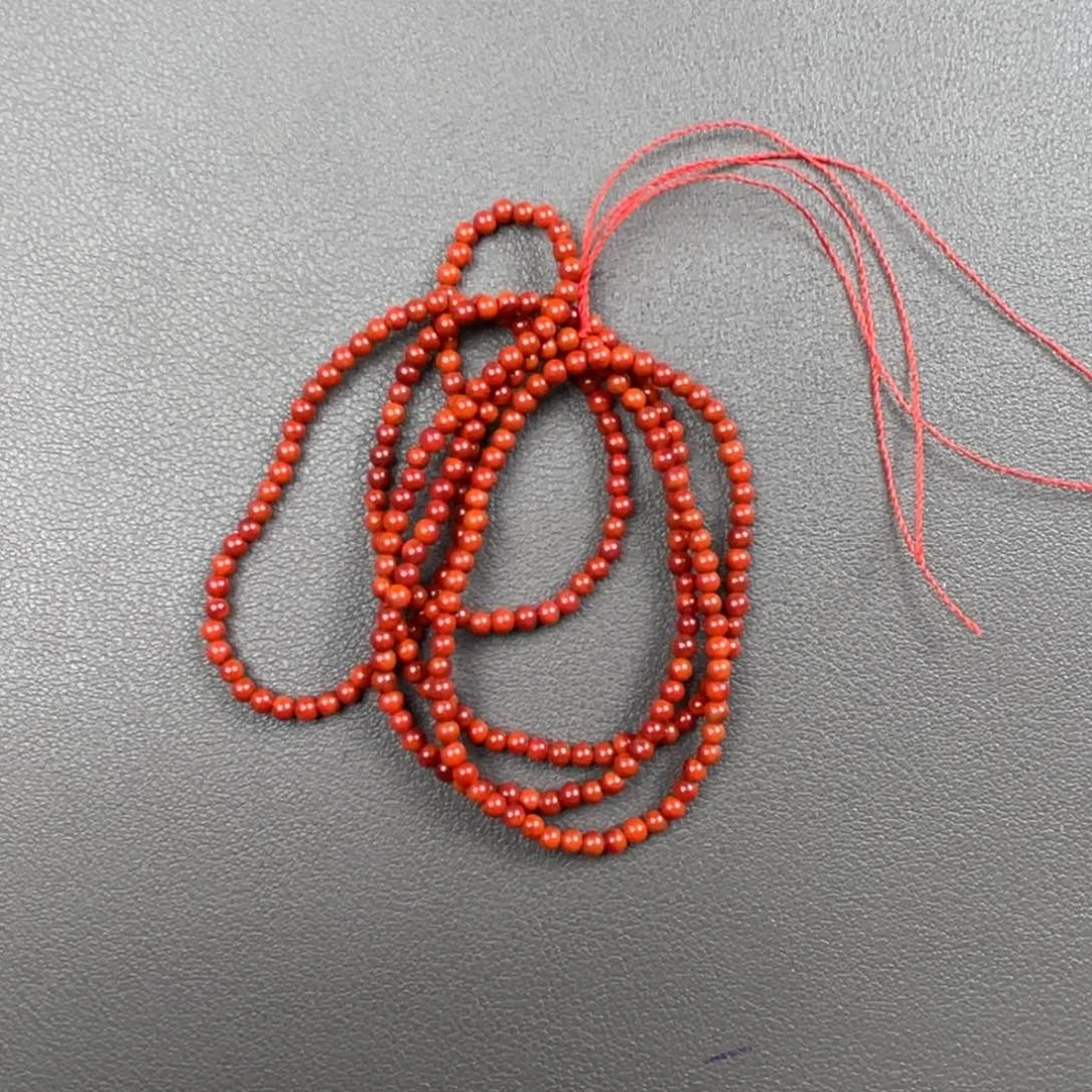 南红玛瑙珠串合金开***子