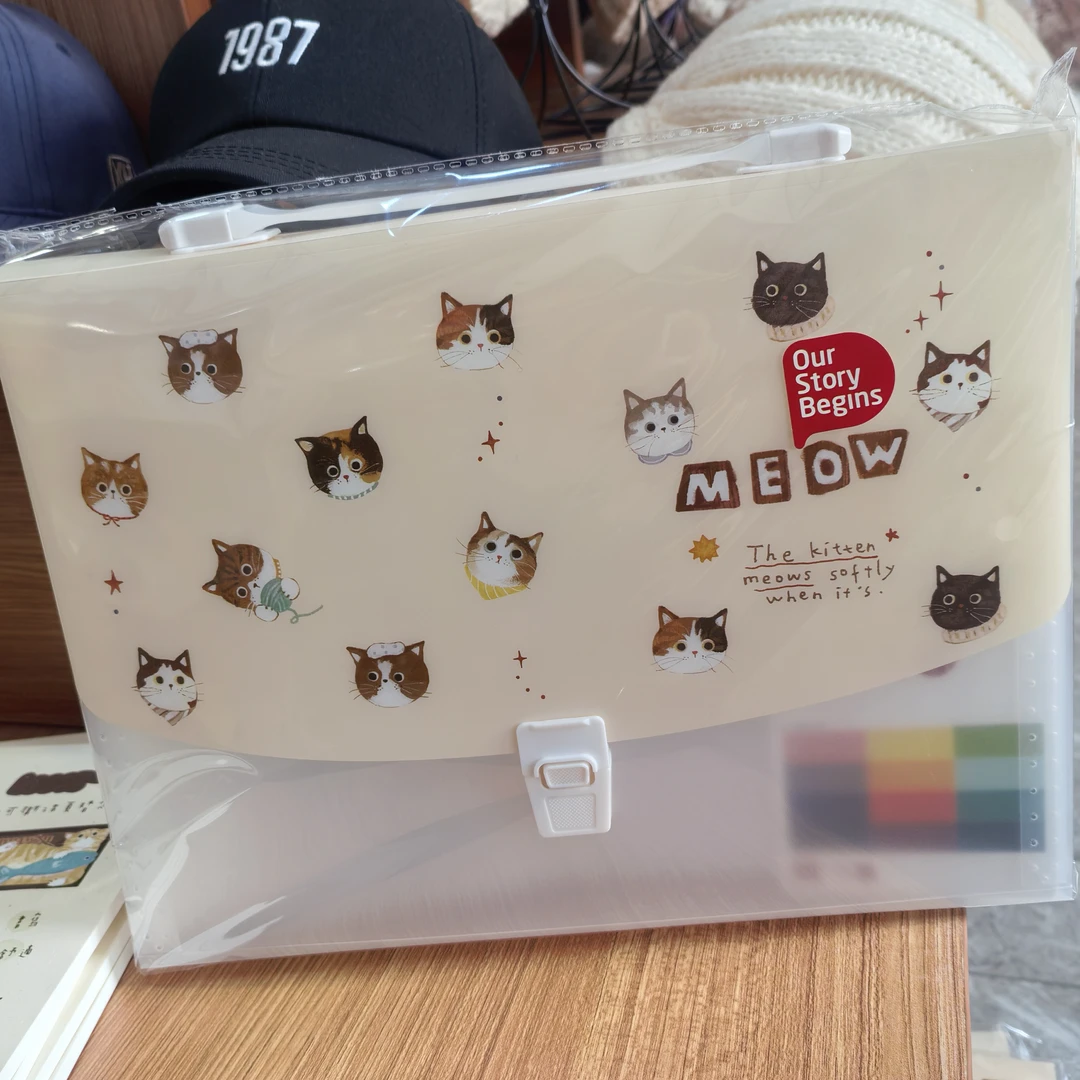 初品A4风琴包13入 小猫小事分类风琴包 随机1个或备注