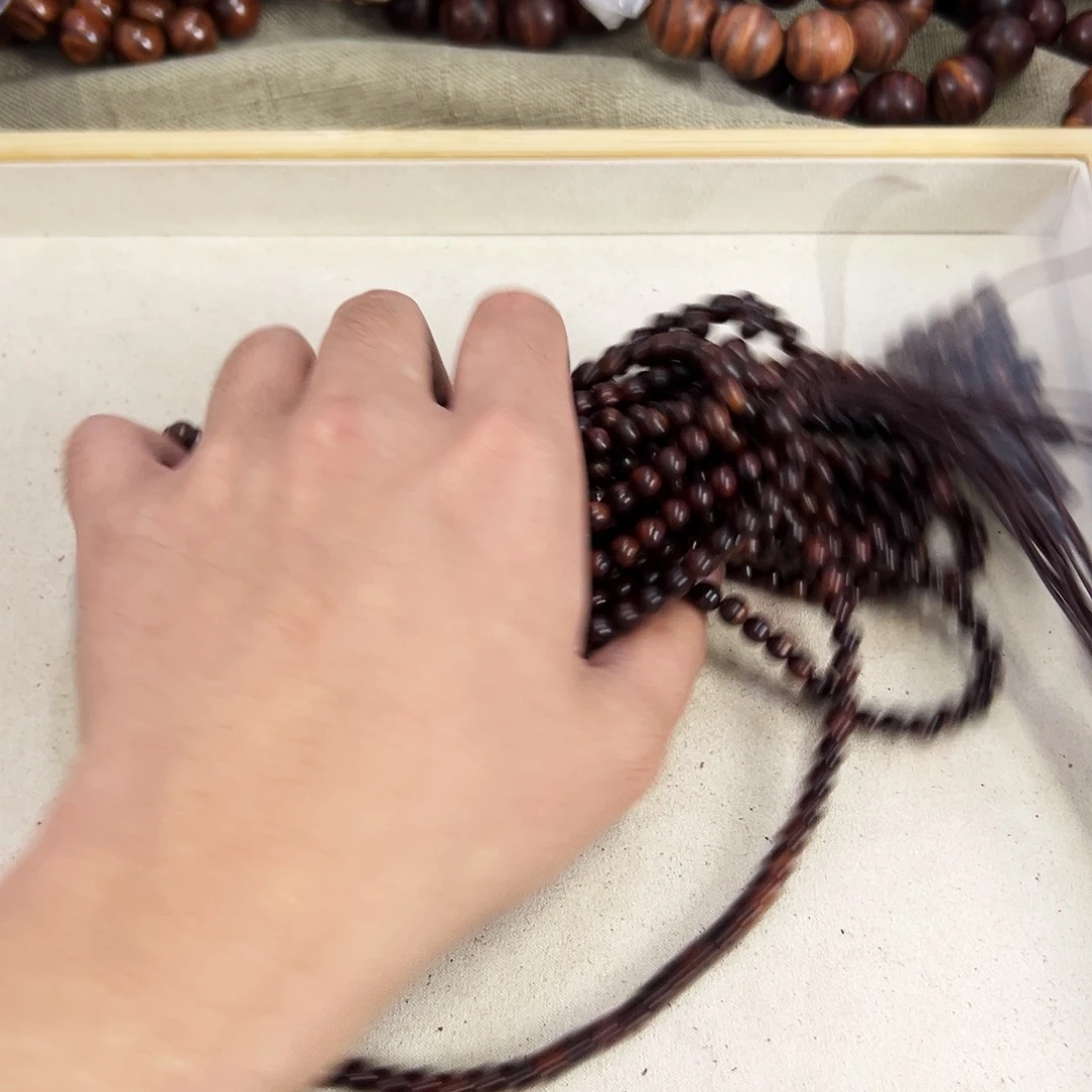 黄花梨/降香黄檀手串/手链6mm圆珠长串