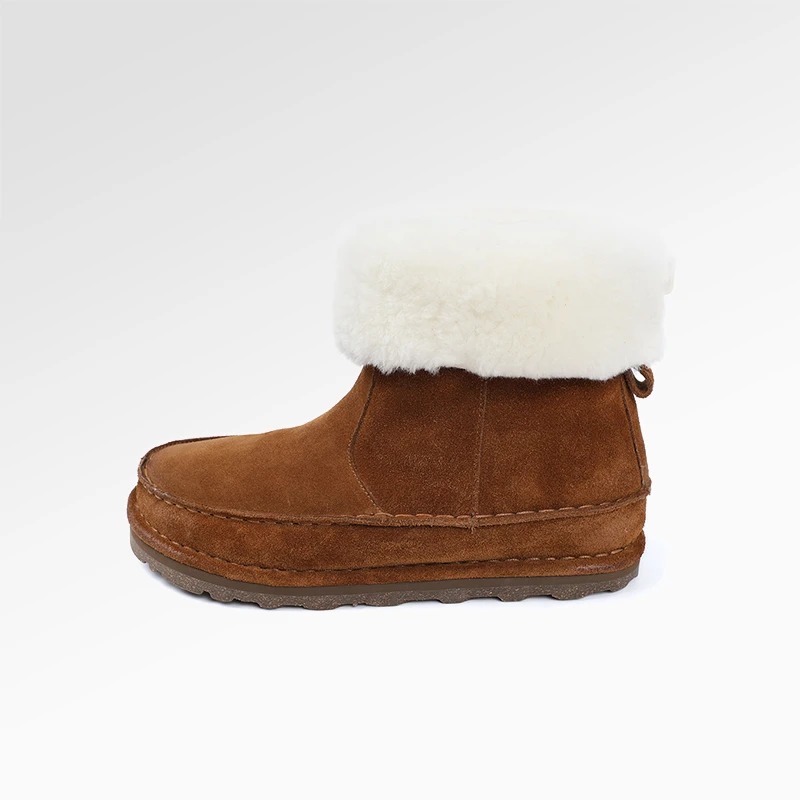 【时尚短靴】跟高:4.5CM 2025年冬季新款厚底雪地靴短靴女靴子7622