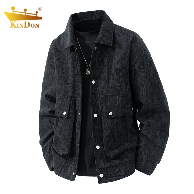 工装夹克男士复古潮流美式时尚感春秋季新款括挺翻领韩版长袖外套