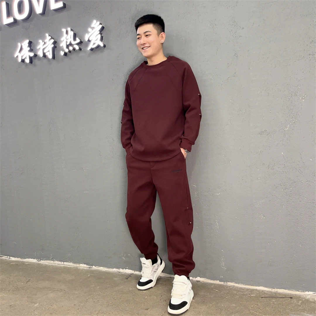 加绒冬季新款卫衣卫裤套装款号28K1953