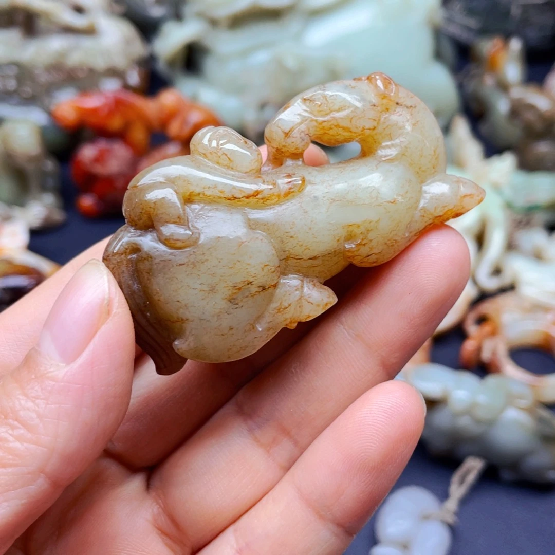 白玉菩提吊坠用****6摆件