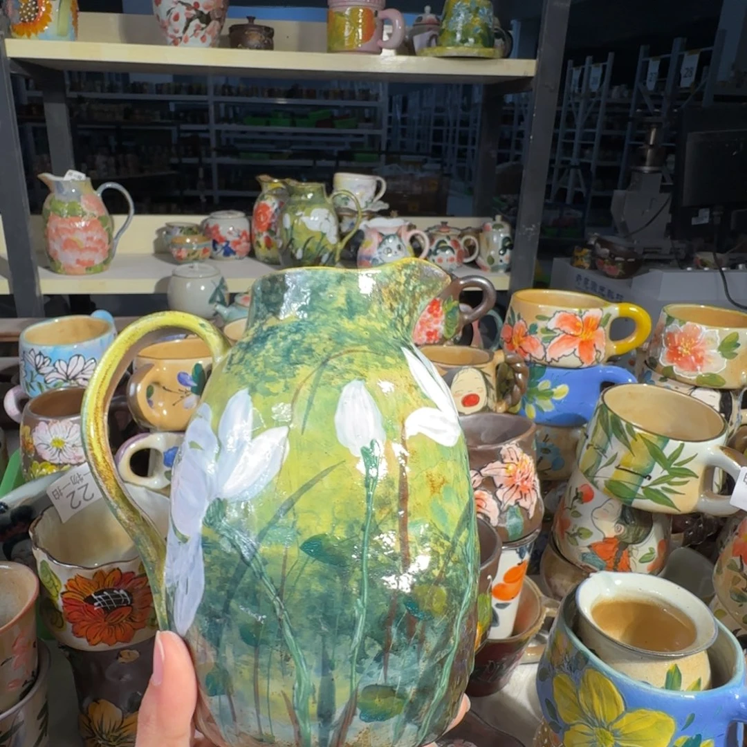 景德镇手工陶瓷釉下彩紫砂正品103