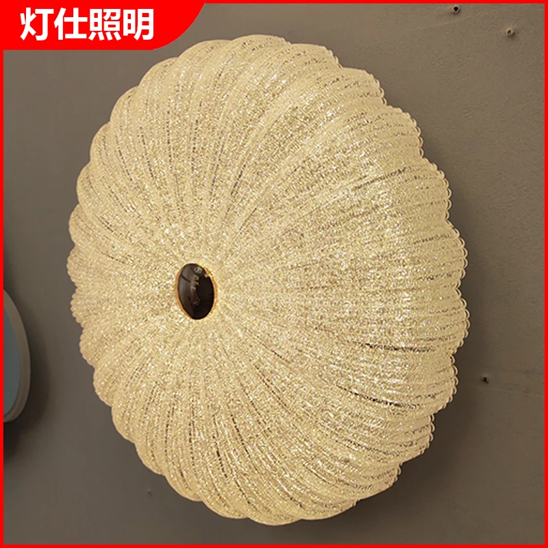 温馨轻奢高品质满盘LED光源吸顶灯5㎡-15㎡卧室书房贝壳三色变光