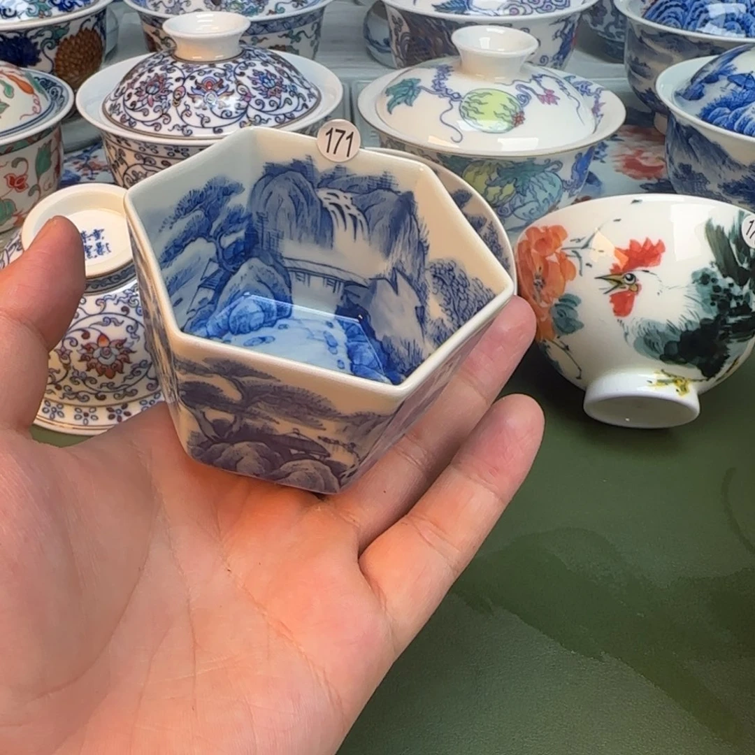 彦祖纯手工手绘茶具171