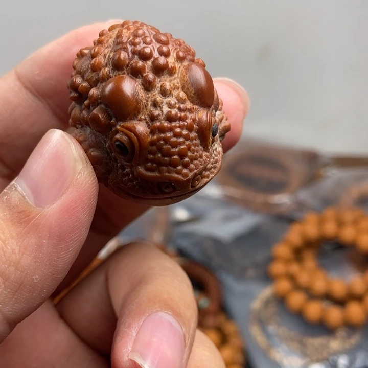 猴头核桃吊坠光***安文玩手串