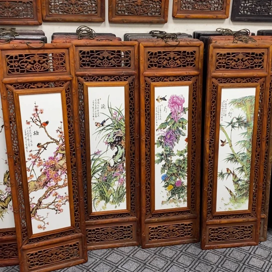 瓷片1.2*36*4景德镇瓷板画柴窑烧制