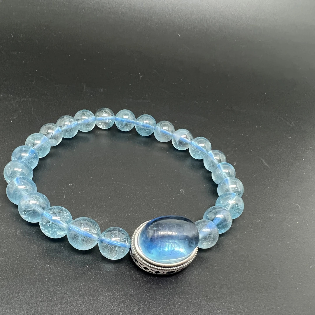 合金手链 天河蓝色 勇敢表达 内在力量唤醒 创造力激活喉轮