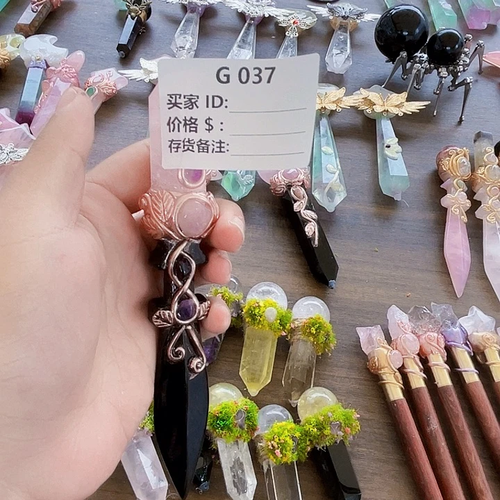 兔***呦未镶嵌珠宝半成品水晶水晶